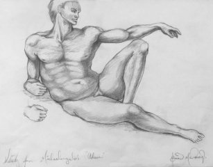 Study from Michelangelo's “Adam”