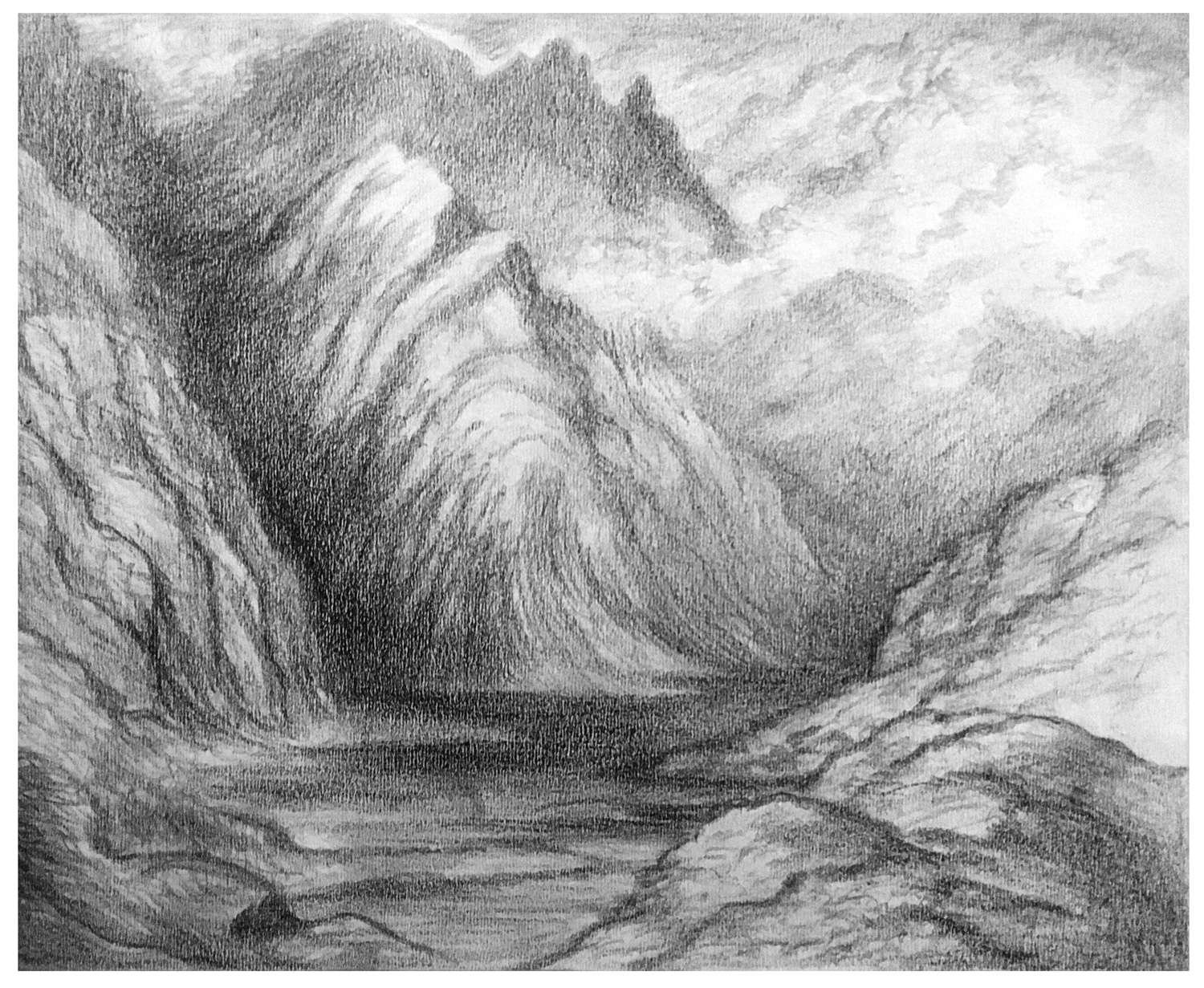 A Scottish Lake after a Storm